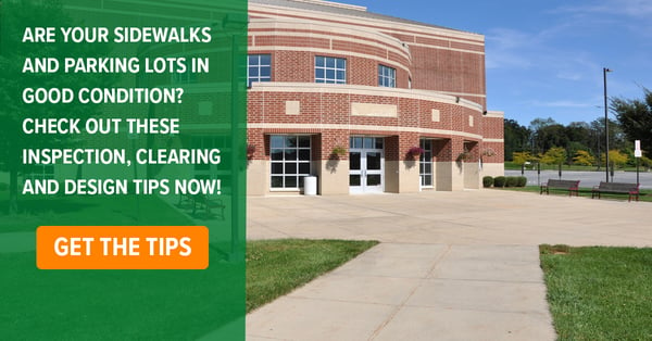 Parking lot and side walk tips