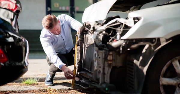 Photo of vehicle backing accident Photo of vehicle backing accident