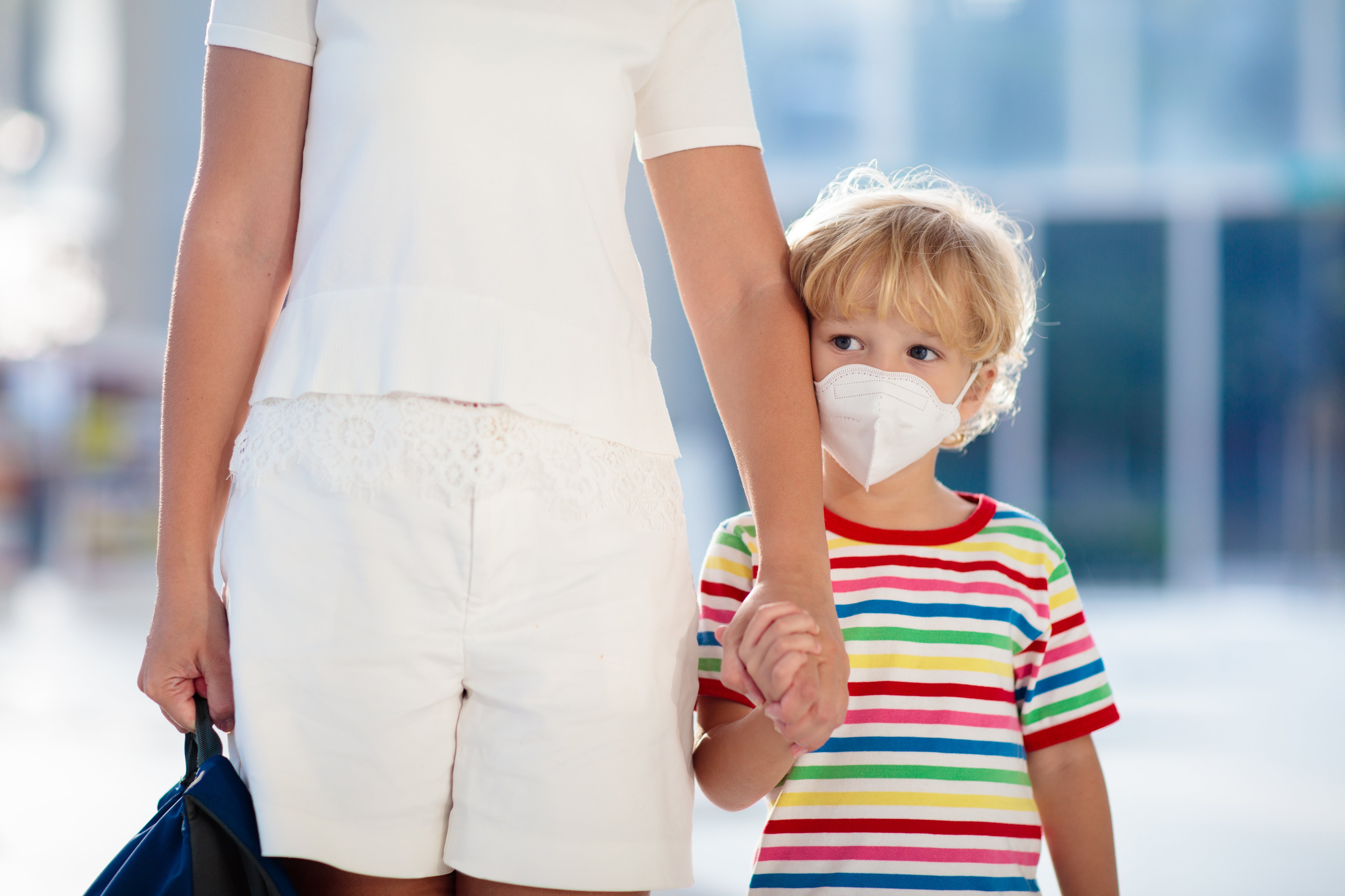 Child Wearing Medical Mask